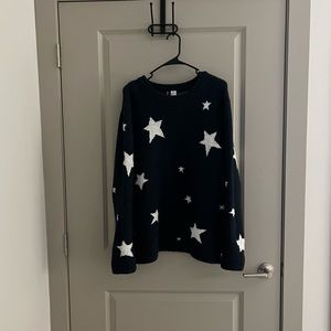 Navy Star Sweater